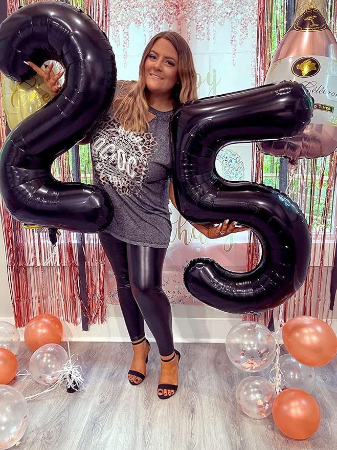 50 Balloon Numbers for 50th Birthday Decorations Women Men Party, Inflation - Image 2