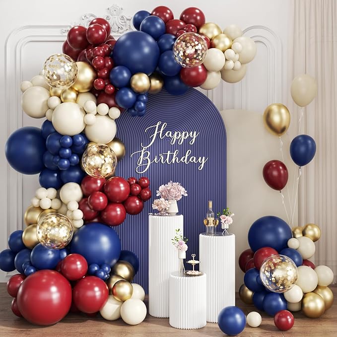Red White and Blue Balloon Garland Arch Kit by Unknown
