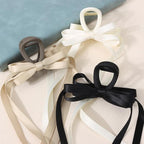 Bow Hair Claw Clips for Women Butterfly Hair Clips 3.15" Medium Size Bow Hair Clip for Girls Tassel Ribbon Bowknot Hair Accessories for Birthday Party Show Christmas Thanksgiving 3 Pcs