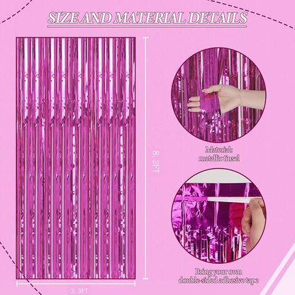 DECOCKRAT 3 Pack Foil Fringe Backdrop - Image 3