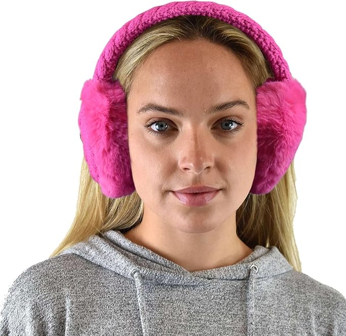 C.C Soft Winter Warm Adjustable Headband Ear Warmer Earmuffs