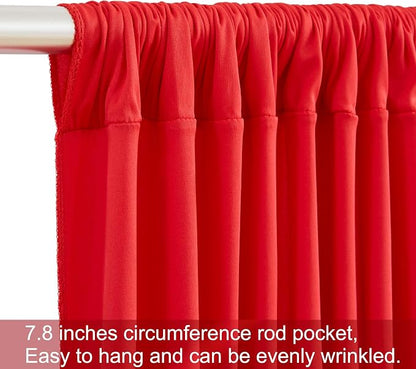 10 Panels Red Backdrop Curtains - Image 7