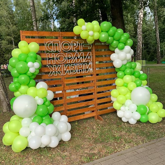 Lime Green Christmas Balloons - Image 3