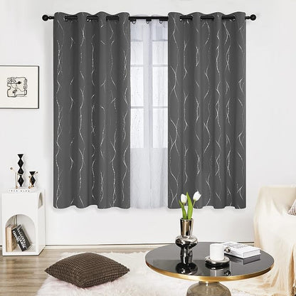 Deconovo Living Room Curtains 72 Inches Long, Thermal Insulated, Room Darkening - Image 2