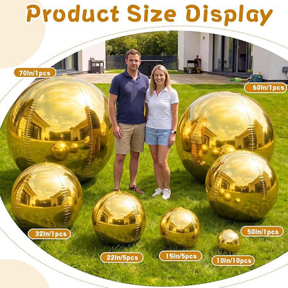 24 Pcs Giant Metallic Party Balloons, Birthday Wedding Christmas Party - Image 2