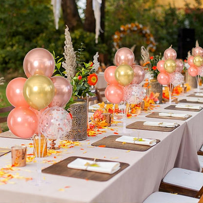 Rose Gold Balloons Table Centerpieces Stand Kit - Image 2