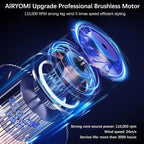 Hair Dryer, Professional Brushless Motor Ionic Hair Blow Dryer with Diffuser, Magnetic Nozzles, 0.83Pound, 2000W, 60dB, 3 Heat Settings & 3 Speed & Cold Settings