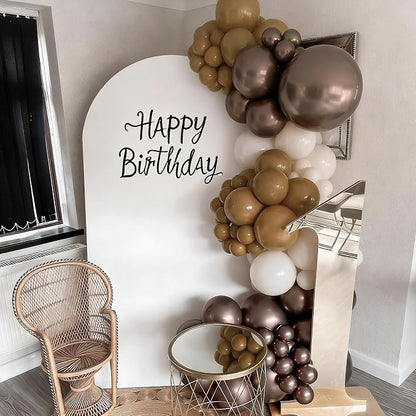 Awenztech 122pcs Brown Latex Balloons in 18 12 10 5 inches | Baby Shower - Image 8