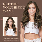 GOO GOO Clip in Hair Extensions Real Human Hair, Remy Human Hair Extensions Clip ins for Women, Natural Human Hair, 16inch 150g 9Pcs, 1D/2C/4E Chocolate Dip Color Melt