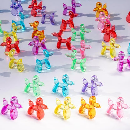 Yopcuvi 80 PCS Mini Balloon Dog Sculpture Keychain | Nine Colors Randomly Mixed by Yopcuvi