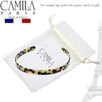 Camila Paris CP2002 French Headband for Women, Handmade Flow, Strong Hold Grip Women's Hair Band, Ligth and Very Flexible, No Slip and Durable Styling Girls Hair Accessories, Made in France