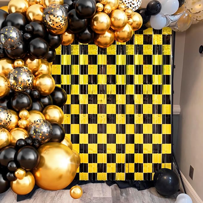 Black and Gold Balloon Arch Garland Kit Birthday Party Decorations | Black Gold - Image 4