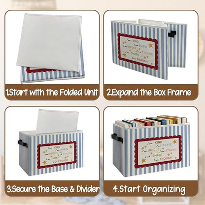 Inspirational Kids Nursery Foldable Storage Bins Box - Image 4