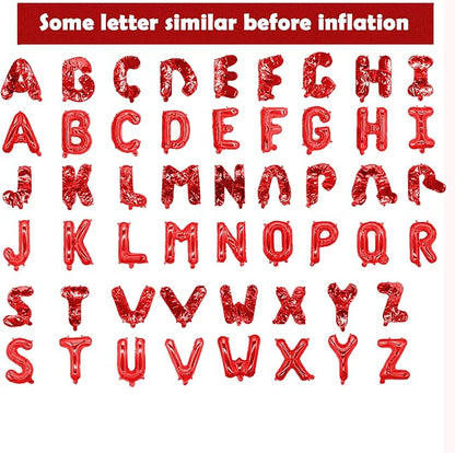 16 Inch Letter Balloons Mylar Foil Alphabet Letter A-Z Balloons Set - Image 3