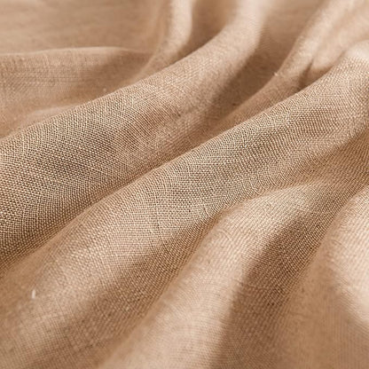 MIULEE Brown Linen Curtains 37x90 Inch Length 2 Panels - Image 4