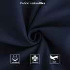 NTBAY Zippered Satin Pillow Cases for Hair and Skin, Luxury Queen Hidden Zipper Pillowcases Set of 2, 20x30 Inches, Navy Blue