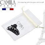 Camila Paris CP3053 2PK French Hair Clip for Women Thick Hair for Long Curly Wavy Hair, Girls Hair Claw Clips Fashion Styling Hair Accessories for Women, Strong Hold No Slip Grip, Made in France