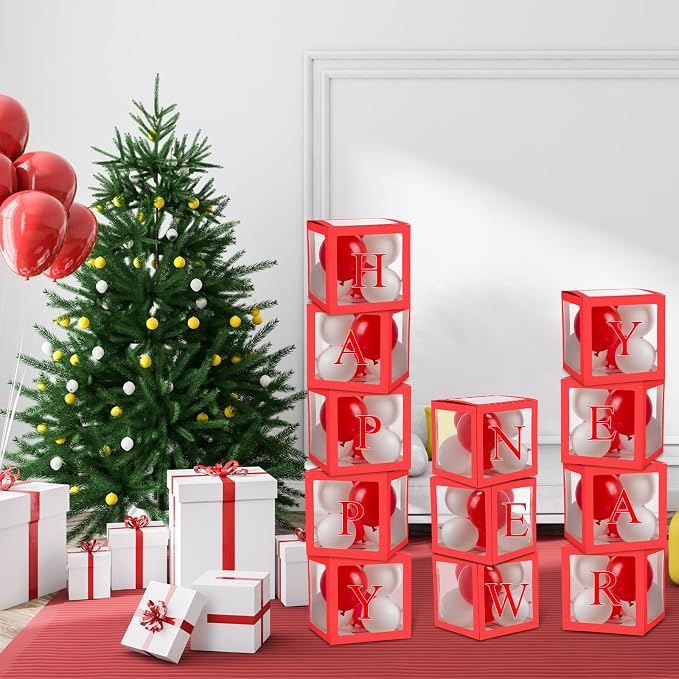 Thyle 12 Pcs Transparent Balloon Boxes Clear Balloon Boxes - Image 6