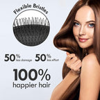 Air Cushion Detangling Hair Brush - 4 Pack Detangler Hairbrush with Ultra Soft Bristles for Effortless Tangle Removal - For Wet Dry Damaged Curly Hair for Women Men Boys Girls Kids - Red