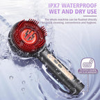 Electric Scalp Massager, 3-in-1 Hair Oil Applicator & Cordless Electric Head Massager, IPX7 Waterproof, Portable Scalp Brush for Home & Travel, Grey