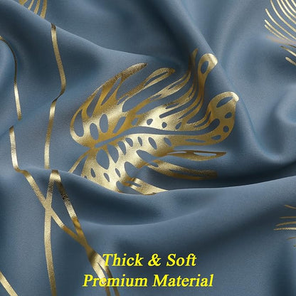 Stone Blue Blackout Curtains 84 Inches Long - Image 5
