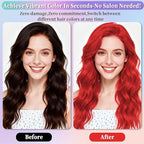 2 Pack Red Hair Spray,Hair spray temporary for Women Kids Men, Washable Temporary Hair Dye Spray，Spray hair color Non-Sticky，For Christmas Party, Halloween Crazy Hair Day,Cosplay Party