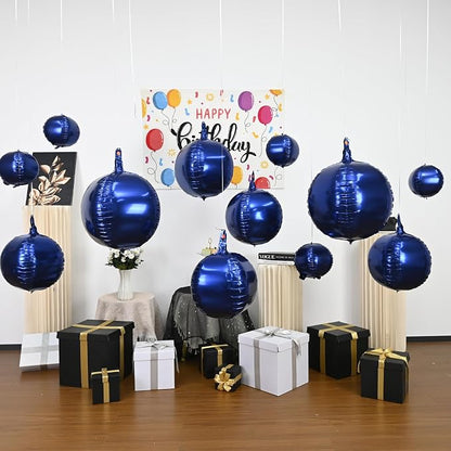 Navy Blue Round Foil Balloons - Image 5