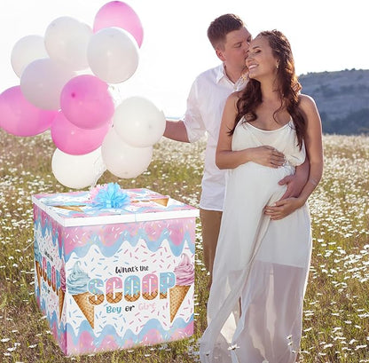 AmazingSpark 28in Giant Gender Reveal Gift Box - Image 6