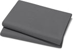 Bare Home Microfiber Pillow Cases - Standard Size Set of 2 - Cooling Pillowcases - Double Brushed - Easy Care - Envelope Closure (Standard Pillowcase Set of 2, Grey)
