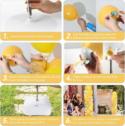 2 Sets Adjustable Balloon Column Stand Kit - Image 5