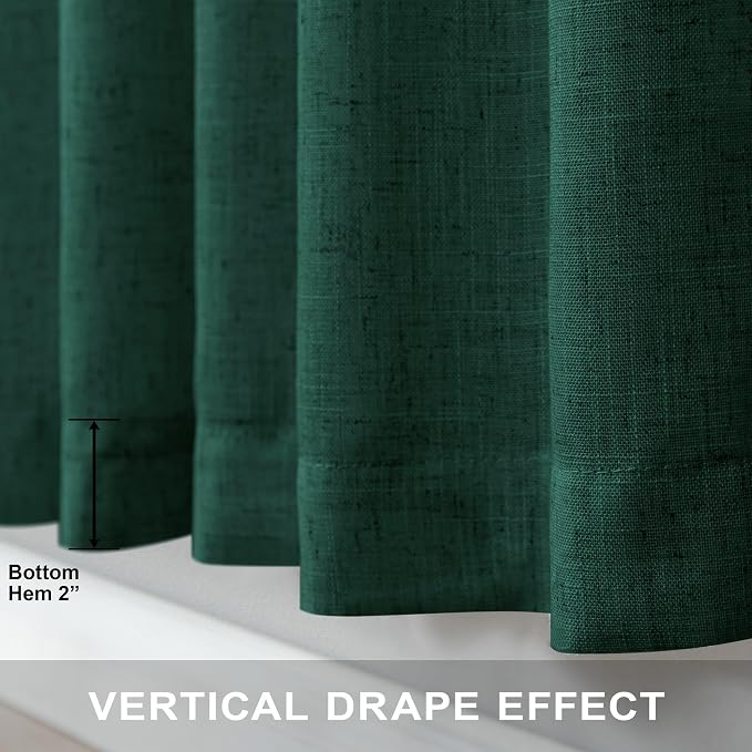 Dark Green Curtains 96 Inches Long - Image 7