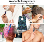 Beard Hair Catcher Bib, Waterproof Non-Stick Grooming Apron for Shaving Trimming, Perfect for Men Dad, Beautiful Butterflies Blue Butterfly Shave Bib