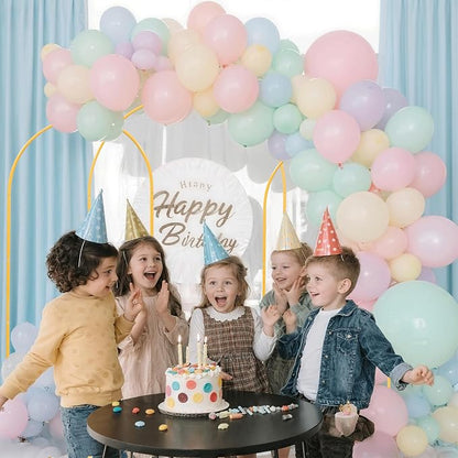 Toodour Arch Backdrop Stand 7.2FT, 6FT Set of 2 Gold Metal Wedding Balloon Arch - Image 5