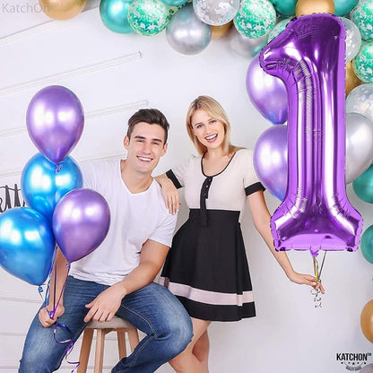 KatchOn Purple Number 1 Balloon - Image 7