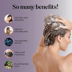 Advanced Biotin Shampoo and Conditioner Set - Sulfate and Paraben Free Shampoo and Conditioner for Thinning Hair with Rice Water Black Castor Caffeine Collagen and Rosemary Essential Oil (16 Fl Oz)