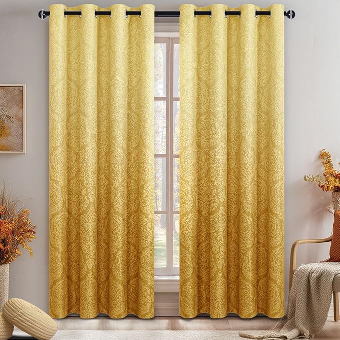 DWCN Fall Ombre Blackout Curtains by DWCN