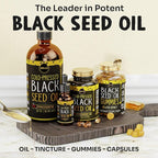 MAJU's Black Seed Oil 16oz: 3X Thymoquinone, Cold Pressed, 100% Turkish Black Cumin Nigella Sativa Seed Oil (Better Than Organic), Non-GMO, 100% Liquid Pure Blackseed, Glass Bottle