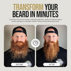 The Beard Struggle Carbon X Heated Beard Brush, Cordless Beard Straightener for Men with Adjustable Temperature 160–200°C – Ionic Anti-Frizz Carbon X Technology Beard Straightening Brush