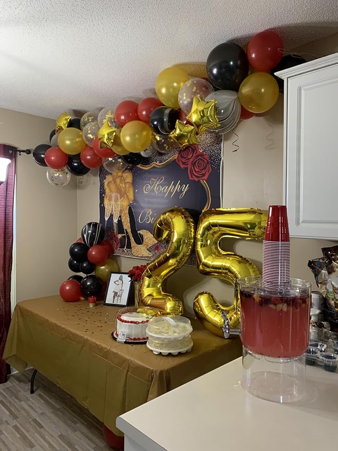 25 Balloon 40 inch Gold Number Balloons - Image 4
