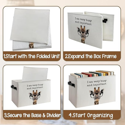 Funny Office Humor Giraffe Storage Basket - Image 4