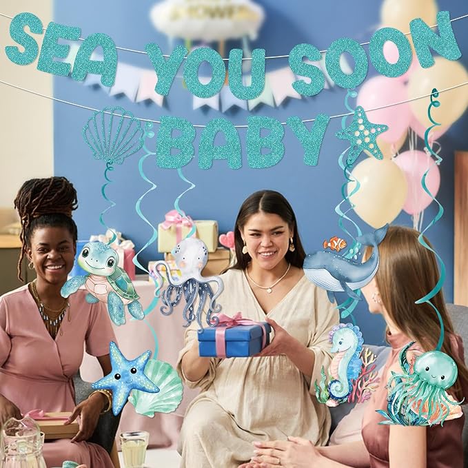 Sea You Soon Baby Shower Decorations - Image 4