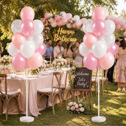 Clear Pastel Pearl Pink Balloon Column Kit - Image 6