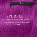 YoungSee Purple Tape in Human Hair Extensions Purple Hair Extensions Tape in 10pcs 25g Color Human Hair Tapes 16 Inch Tape on Extension Diy Your Hairstyle