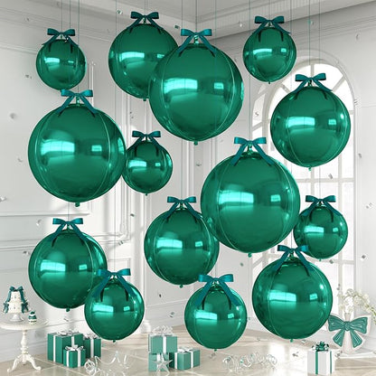 Dark Green Round Foil Balloons by Dagelar