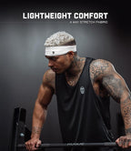 Gymreapers Workout Headbands for Men & Women-Comfortable Sweat Absorbing Band to Keep Hair Back During Running Sports Gym Cycling and Outdoor Activities