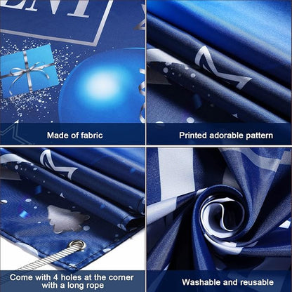 Blulu Retirement Party Decorations, Extra Large Fabric Retire Sign Banner Photo - Image 3