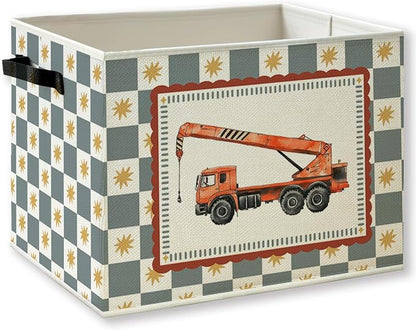 Construction Car Boy Nursery Storage Basket by KSDUT