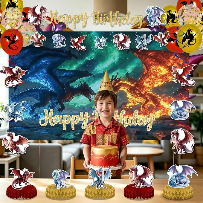 Dragon Birthday Party Decoration - Image 2