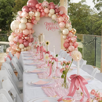 Dusty Rose Pink Balloon Arch Kit - Image 6
