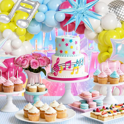 JOGAMS 175Pcs Colorful K-Pop Balloon Arch Kit, Hot Pink Blue Yellow White Pink - Image 4